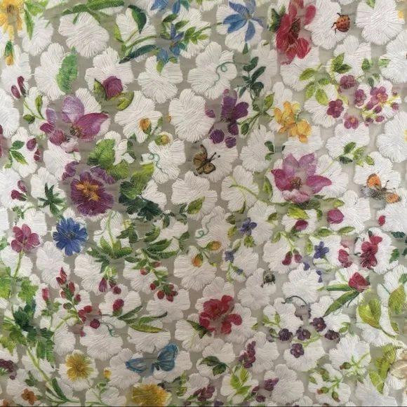 Giambattista Valli Womens Embroidered Embellished Sleeveless Top White Size M - Picture 5 of 8